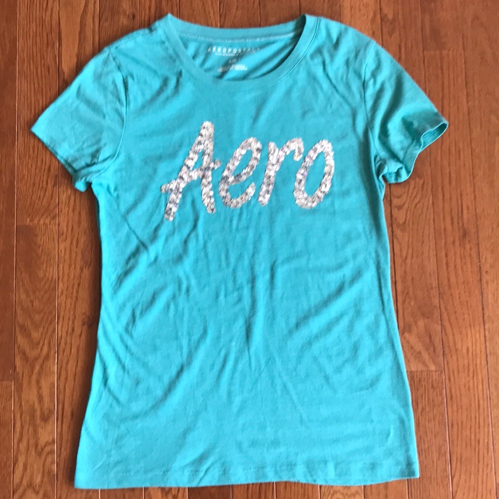 Aeropostale T-shirt with Sequins Size L